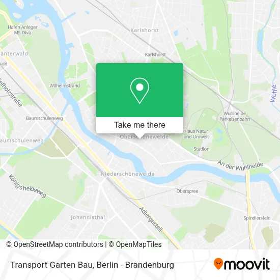 Transport Garten Bau map
