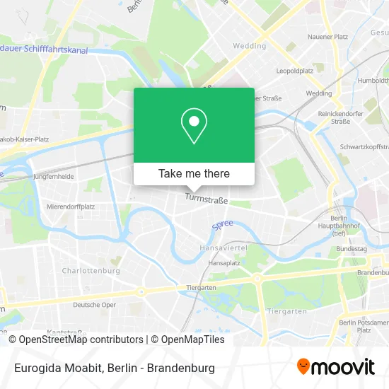 Eurogida Moabit map