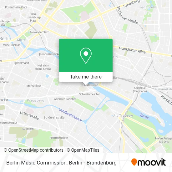 Berlin Music Commission map