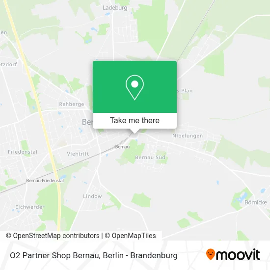 O2 Partner Shop Bernau map