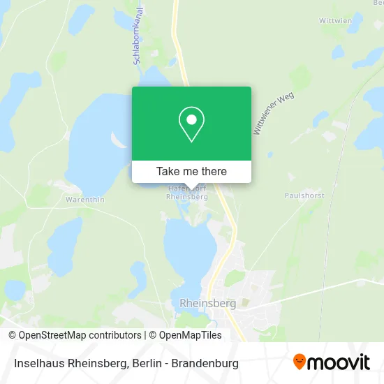 Inselhaus Rheinsberg map