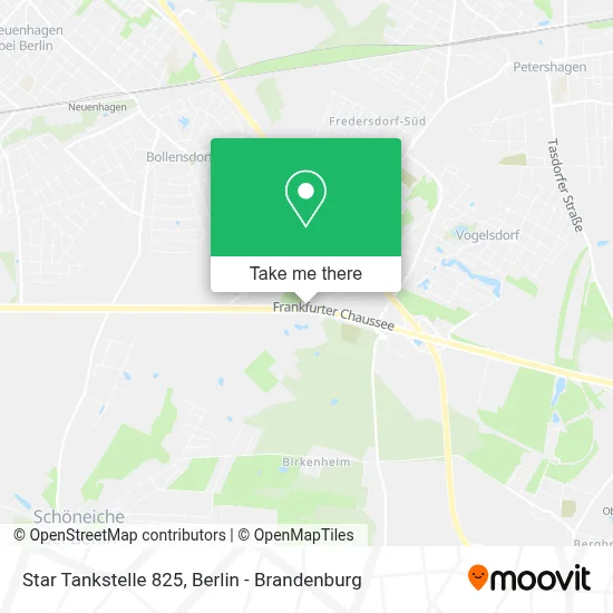 Star Tankstelle 825 map