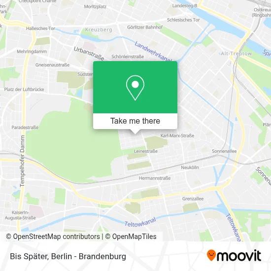 Bis Später map