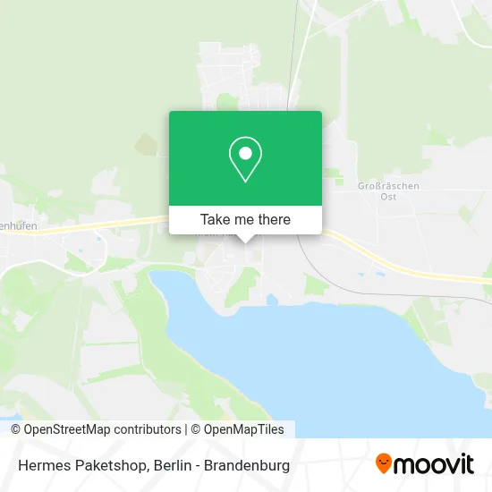 Hermes Paketshop map