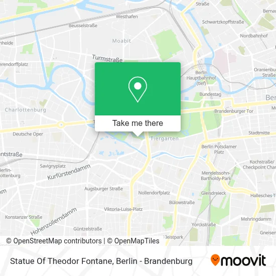 Statue Of Theodor Fontane map