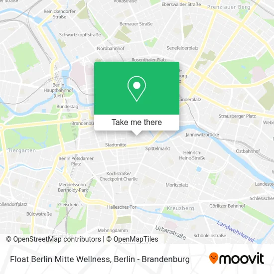 Float Berlin Mitte Wellness map