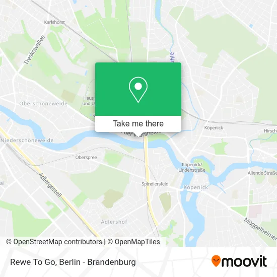 Rewe To Go map