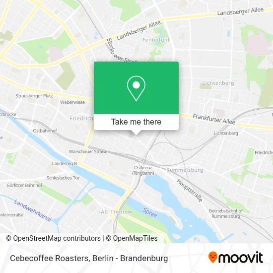 Cebecoffee Roasters map