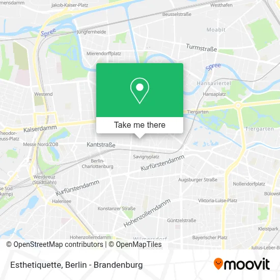 Esthetiquette map