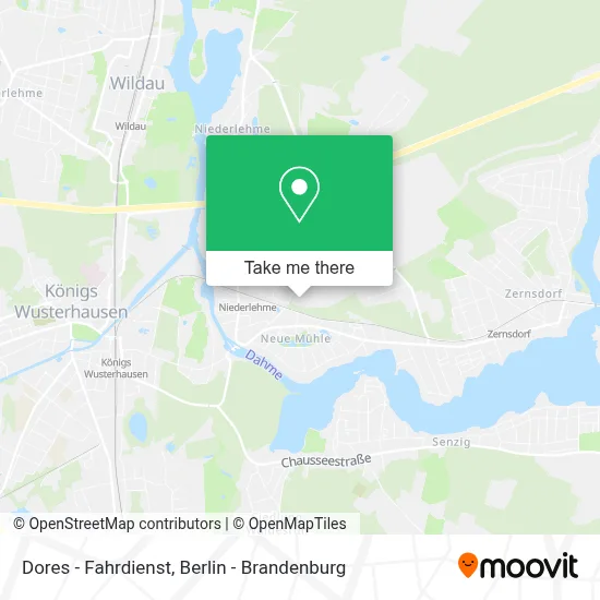 Dores - Fahrdienst map