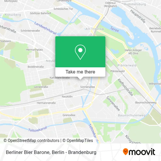 Berliner Bier Barone map