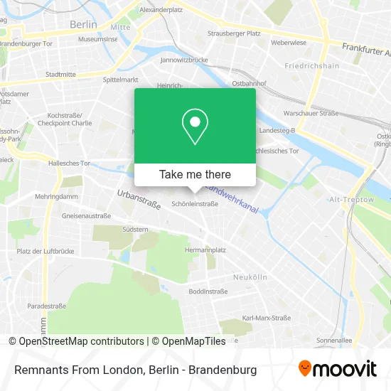 Remnants From London map