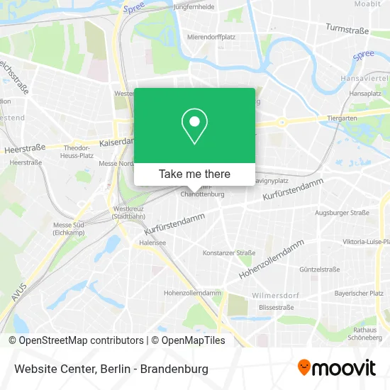Website Center map