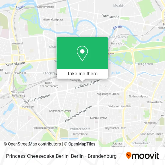 Princess Cheesecake Berlin map