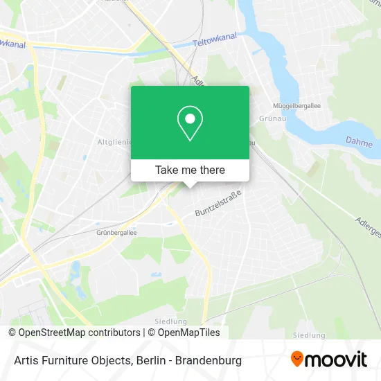 Artis Furniture Objects map