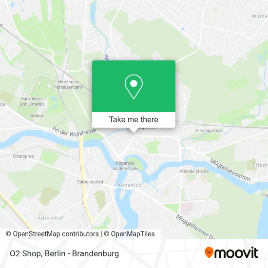 O2 Shop map