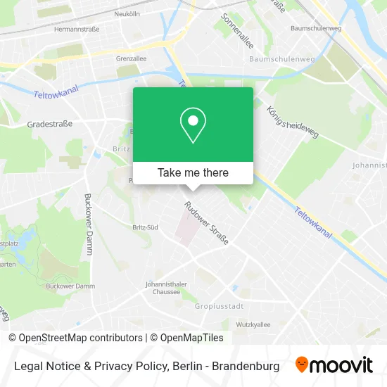 Legal Notice & Privacy Policy map