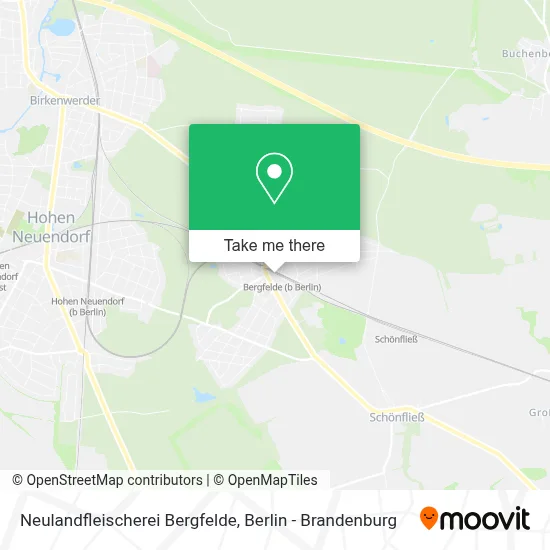 Neulandfleischerei Bergfelde map
