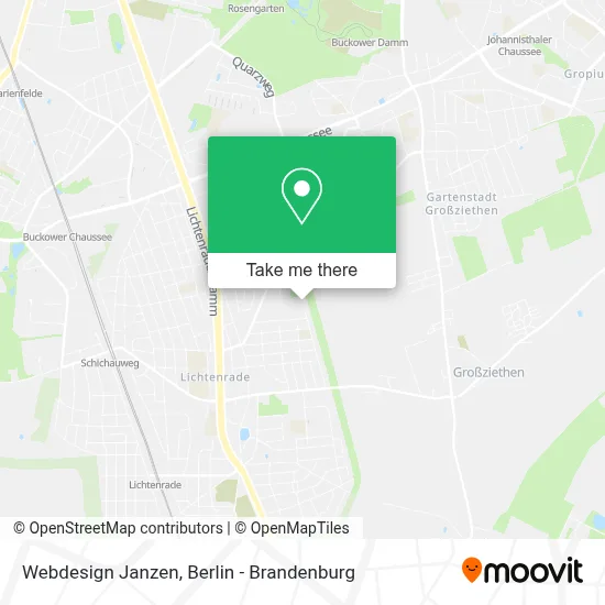 Webdesign Janzen map