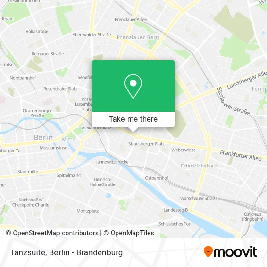 Tanzsuite map