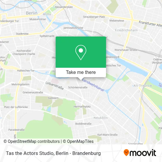 Tas the Actors Studio map