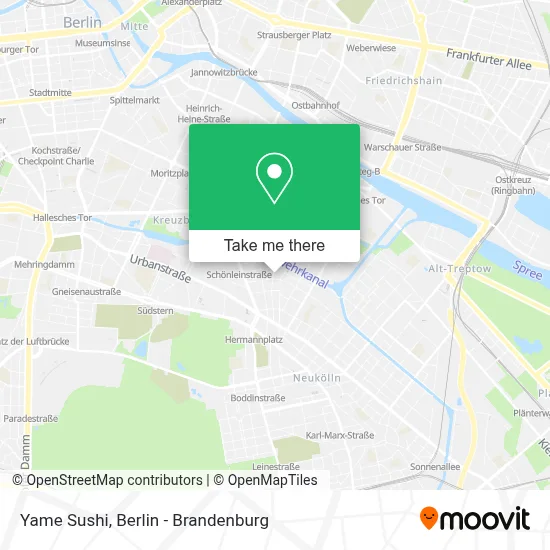 Yame Sushi map