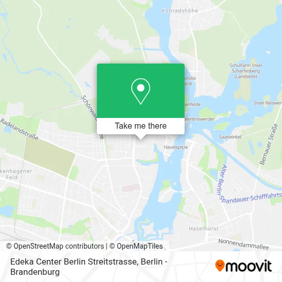 Edeka Center Berlin Streitstrasse map
