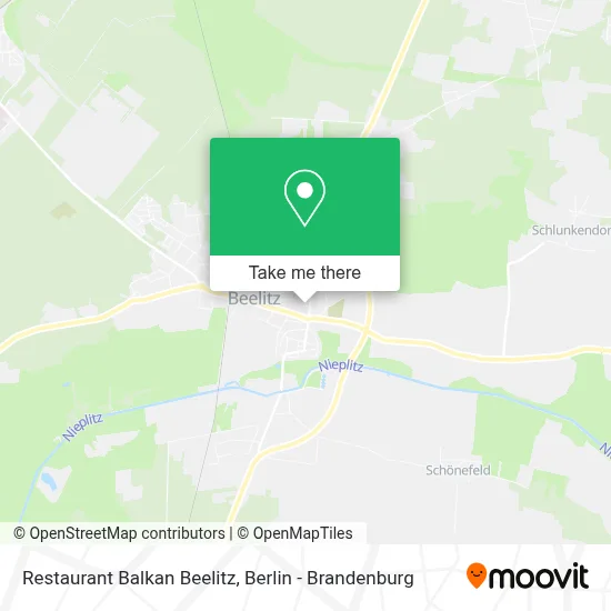 Restaurant Balkan Beelitz map