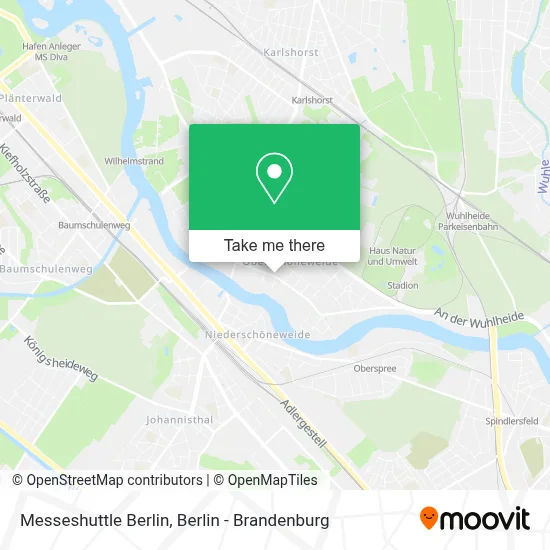 Messeshuttle Berlin map