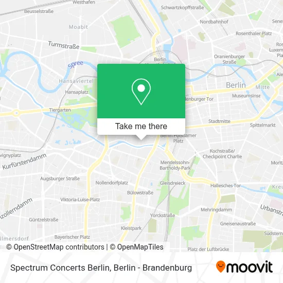 Spectrum Concerts Berlin map