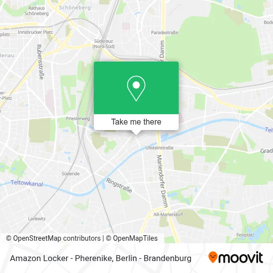 Amazon Locker - Pherenike map