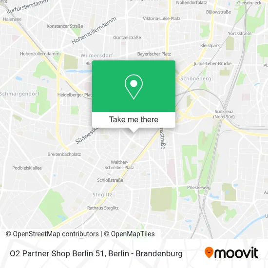 O2 Partner Shop Berlin 51 map