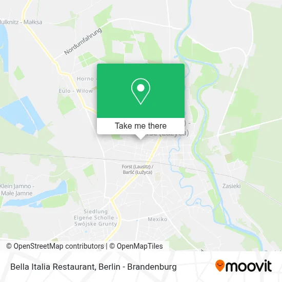 Restaurant Bella Italia map