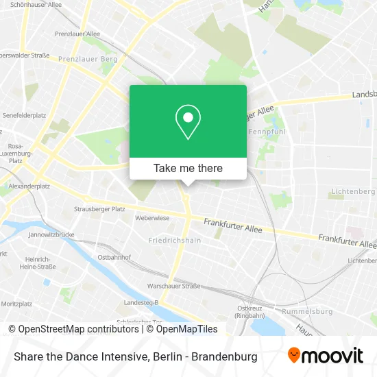 Share the Dance Intensive map