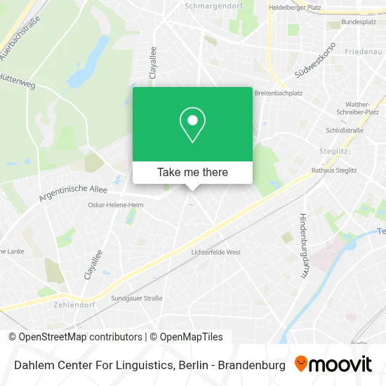 Dahlem Center For Linguistics map