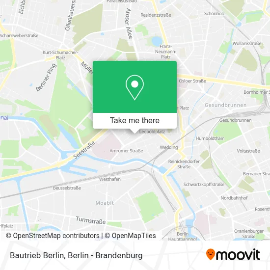 Bautrieb Berlin map