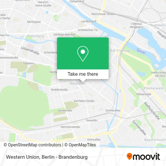 Western Union map