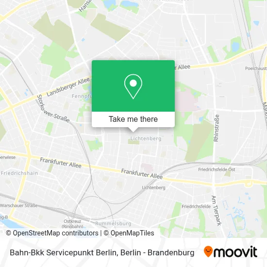 Bahn-Bkk Servicepunkt Berlin map