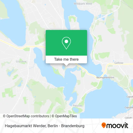 Hagebaumarkt Werder map