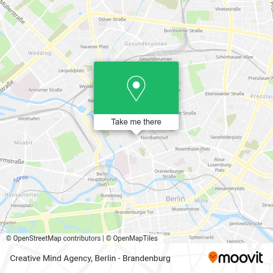 Creative Mind Agency map
