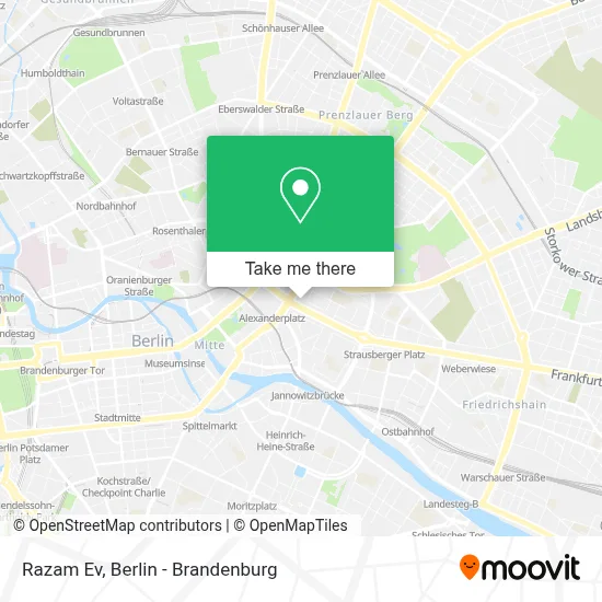 Razam Ev map