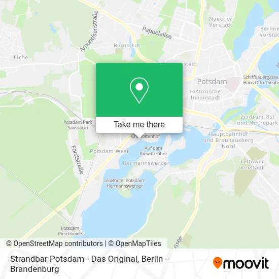 Strandbar Potsdam - Das Original map