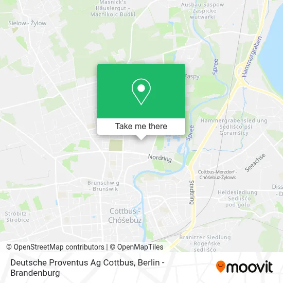 Deutsche Proventus Ag Cottbus map