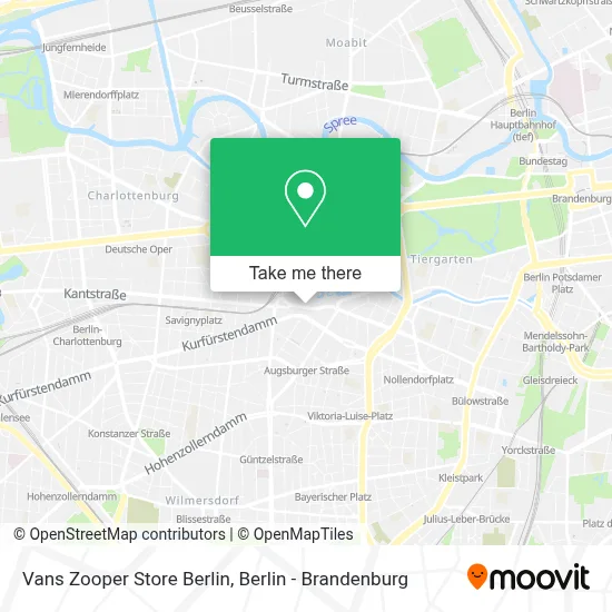 Vans Zooper Store Berlin map