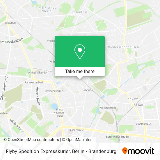 Flyby Spedition Expresskurier map