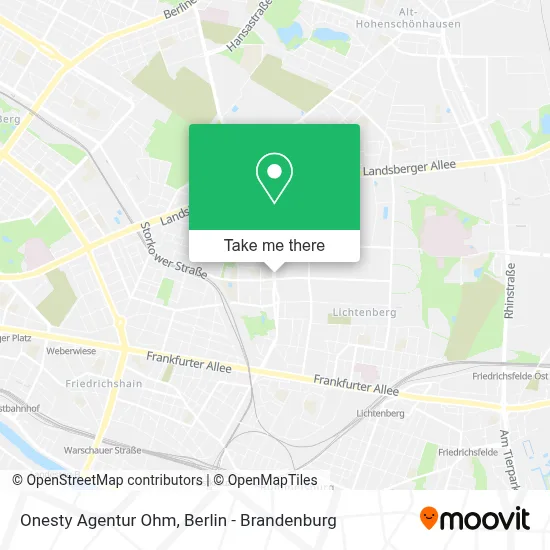 Onesty Agentur Ohm map