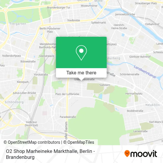 O2 Shop Marheineke Markthalle map
