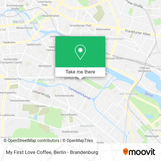 My First Love Coffee map