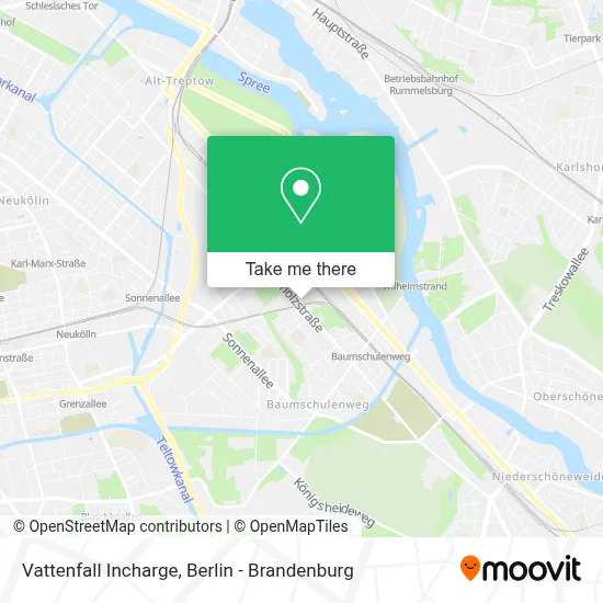 Vattenfall Incharge map