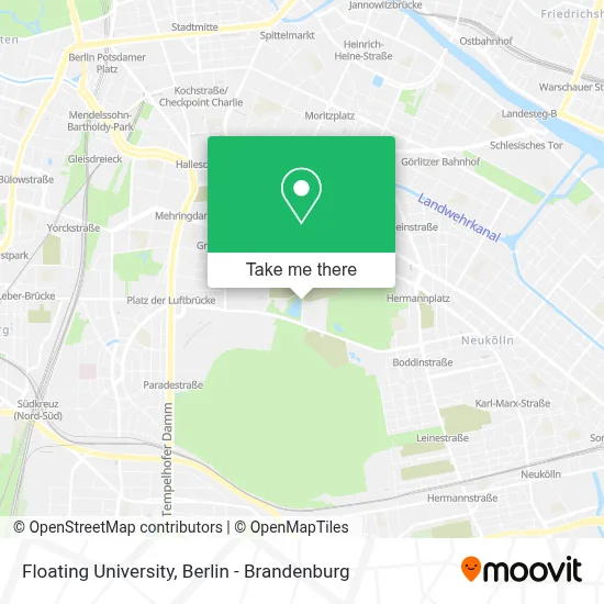 Floating University map